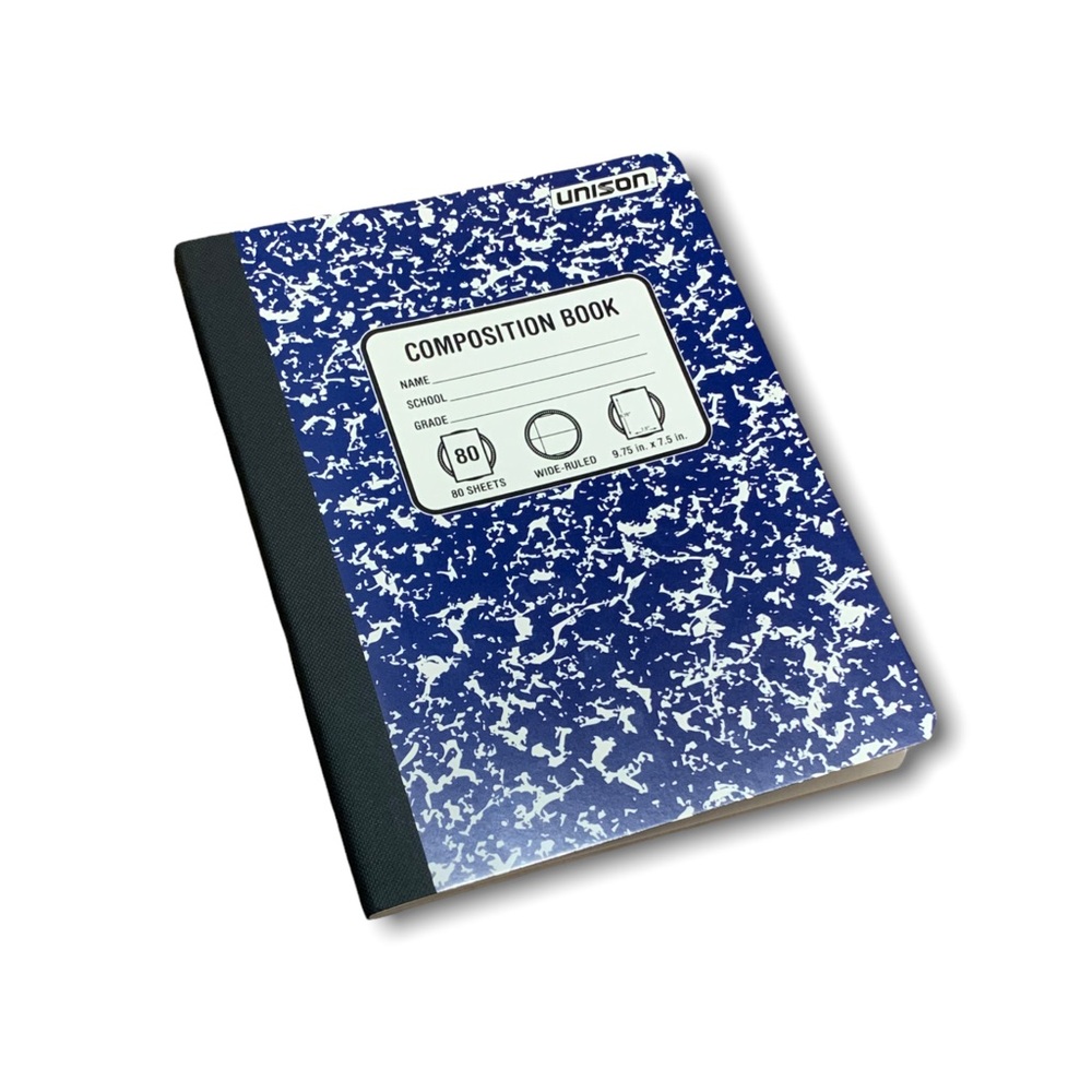 Unison Composition Notebook & Schedule  – NWT